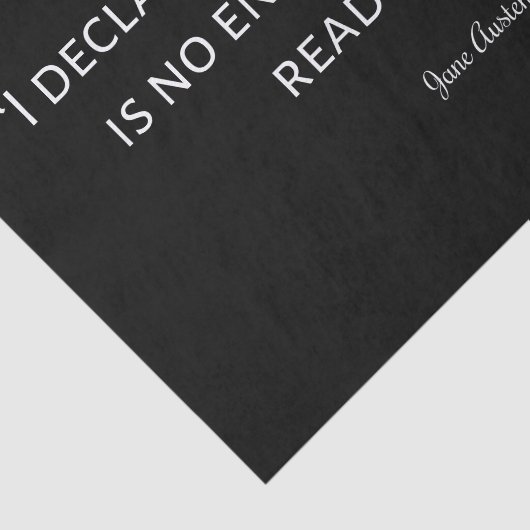 Pride en Prejudice Quote III Tissuepapier (Detail)