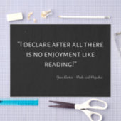 Pride en Prejudice Quote III Tissuepapier (Craft)