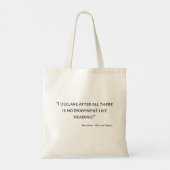 Pride en Prejudice Quote III Tote Bag (Achterkant)