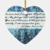 Pride en Prejudice Quote Keramisch Ornament (Voorkant)