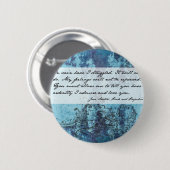 Pride en Prejudice Quote Ronde Button 5,7 Cm (Voorkant /achterkant)