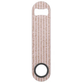 Pride en Prejudice Quote Speed Flessenopener (Voorkant)