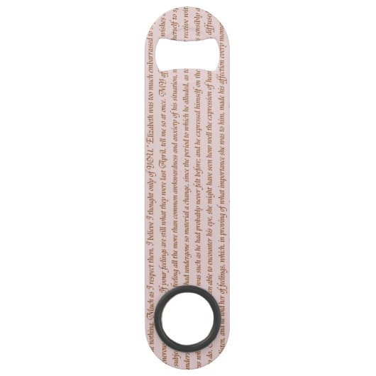 Pride en Prejudice Quote Speed Flessenopener (Voorkant)