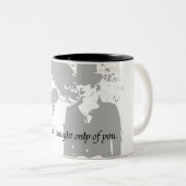 Pride en Prejudice Quote Tweekleurige Koffiemok (Voorkant rechts)