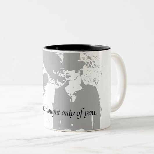 Pride en Prejudice Quote Tweekleurige Koffiemok (Voorkant rechts)