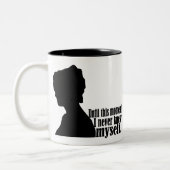 Pride en Prejudice Quote Tweekleurige Koffiemok (Links)