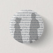 Pride en Prejudice Ronde Button 3,2 Cm (Voorkant)