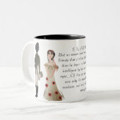 Pride en Prejudice Tweekleurige Koffiemok (Voorkant links)