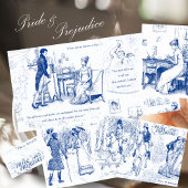 Pride en vooroordelen Blue Toile Quotes Koffiemok