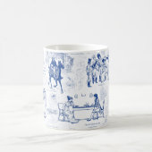 Pride en vooroordelen Blue Toile Quotes Koffiemok (Center)