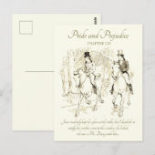 Pride en Vooroordelen Darcy Bingley Ride Horses Briefkaart (Voorkant / Achterkant)