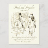 Pride en Vooroordelen Darcy Bingley Ride Horses Briefkaart (Voorkant)