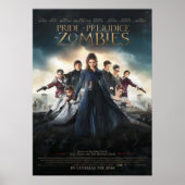 Pride en vooroordelen en zombies poster (Voorkant)