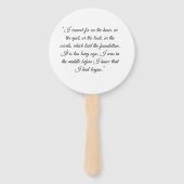 Pride en vooroordelen fans handwaaier (Achterkant)