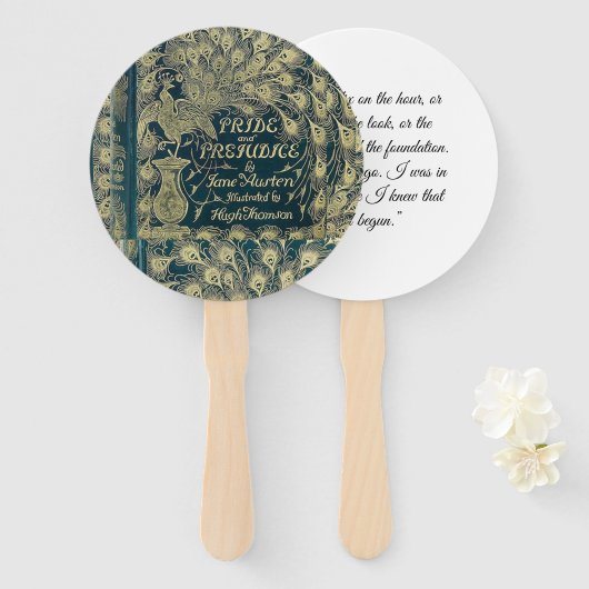 Pride en vooroordelen fans handwaaier (Voorkant en achterkant)