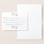 Pride en vooroordelen Kerstmis Folie Kaarten (Display)