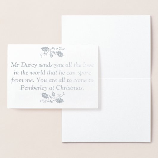 Pride en vooroordelen Kerstmis Folie Kaarten (Display)