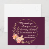 Pride en vooroordelen Quote I - Schattigee stijl Briefkaart (Voorkant / Achterkant)