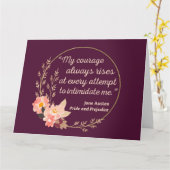 Pride en vooroordelen Quote I - Schattigee stijl Kaart (Gele Bloem)