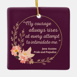 Pride en vooroordelen Quote I - Schattigee stijl Keramisch Ornament