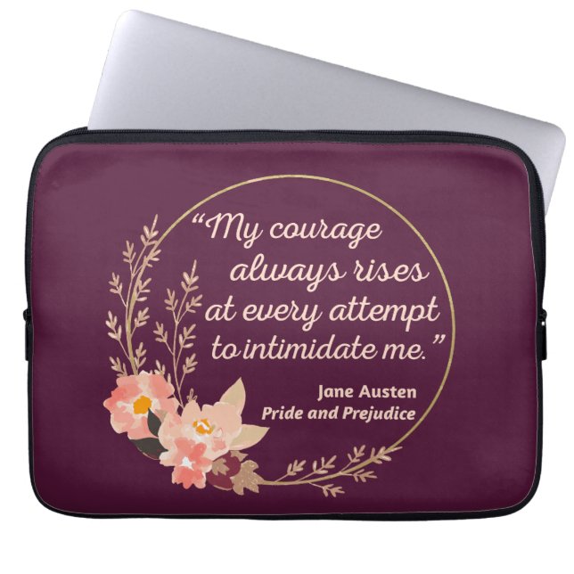 Pride en vooroordelen Quote I - Schattigee stijl Laptop Sleeve (Voorkant)