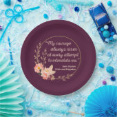 Pride en vooroordelen Quote I - Schattigee stijl Papieren Bordje (Feest)