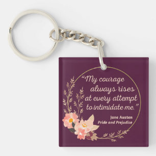 Pride en vooroordelen Quote I - Schattigee stijl Sleutelhanger