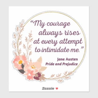 Pride en vooroordelen Quote I - Schattigee stijl Sticker