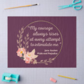 Pride en vooroordelen Quote I - Schattigee stijl Tissuepapier (Craft)