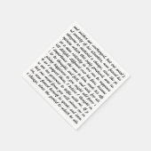 Pride en Vooroordelen Tekst Servet (Hoek)