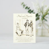 Pride en Vooroordelen Tolerable Elizabeth Darcy Ba Briefkaart (Staand voorkant)