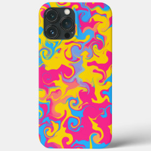 Pride Equality Pan Flag Marmer Abstract Patroon Case-Mate iPhone Case