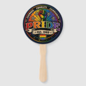 Pride est. 1969 handwaaier (Voorkant)