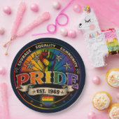 Pride est. 1969 papieren bordje (Feest)
