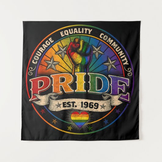 Pride est. 1969 wandkleed (Voorkant)