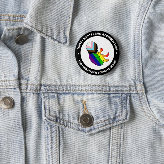 Pride Fetus Button (rond) (In situ)