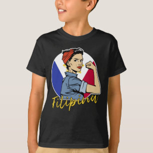 Pride Filipina Pinay Wife Vriendin Filipijnen T-shirt