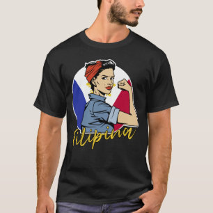 Pride Filipina Pinay Wife Vriendin Filipijnen T-shirt
