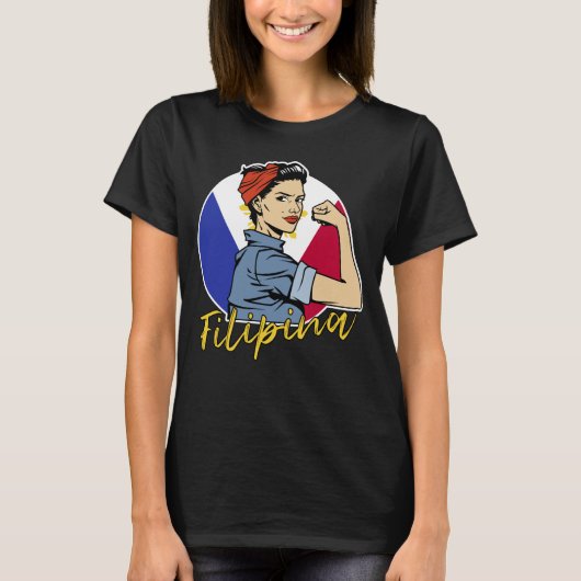 Pride Filipina Pinay Wife Vriendin Filipijnen T-shirt (Voorkant)