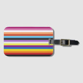 Pride Flag Colorful Stripes Pattern Bagagelabel (Voorkant (horizontaal))