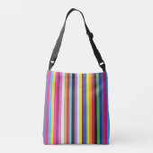 Pride Flag Colorful Stripes Pattern Crossbody Bag Crossbody Tas (Achterkant)