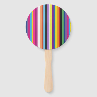 Pride Flag Colorful Stripes Pattern Hand Fan Handwaaier