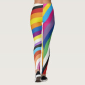 Pride Flag Colorful Stripes Pattern Leggings (Achterkant)