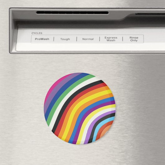 Pride Flag Colorful Stripes Pattern Magneet (Insitu (Vaatwasser))