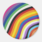Pride Flag Colorful Stripes Pattern Magneet (Voorkant)