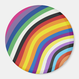 Pride Flag Colorful Stripes Pattern Magneet