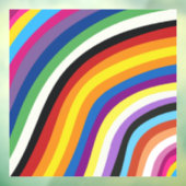 Pride Flag Colorful Stripes Pattern Raamsticker (Vel 3)