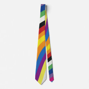 Pride Flag Colorful Stripes Pattern Stropdas