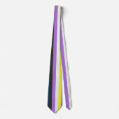 Pride Flag Colorful Stripes Pattern-Stropdas Stropdas (Voorkant)