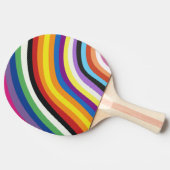 Pride Flag Colorful Stripes Pattern Tafeltennisbatje (Zijkant)